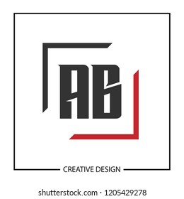 Initial AB Letter Logo Design