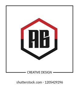 Initial AB Letter Logo Design