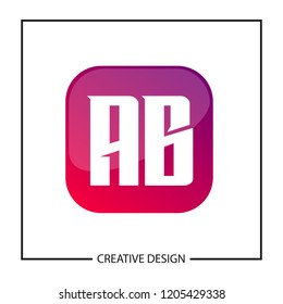 Initial AB Letter Logo Design