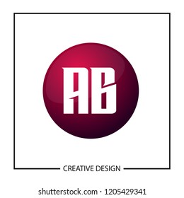 Initial AB Letter Logo Design