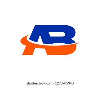 Initial AB Letter Logo Design