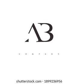 Initial AB Monogram Logo Vector