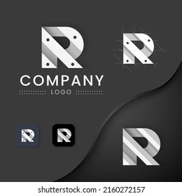 initial abstract 2style R logo 