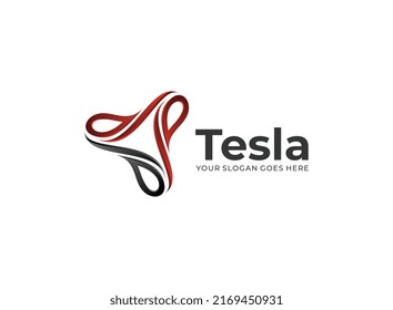 Initial Abstract Letter T Elements Logo Template