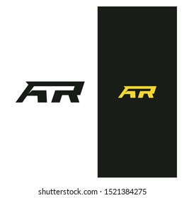 Initial abstract lettering AR unique logo for your personal branding or for your company