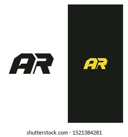 Initial abstract lettering AR unique logo for your personal branding or for your company