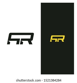 Initial abstract lettering AR unique logo for your personal branding or for your company