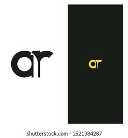 Initial abstract lettering AR unique logo for your personal branding or for your company