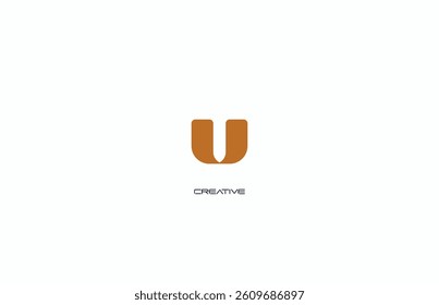 initial abstract logo U, U logo, unique U logo, creative logo U, vector