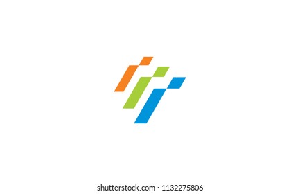 initial abstract i logo vector logo technology