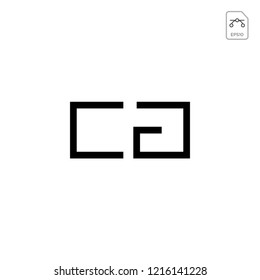 initial AC, CA, A, C Logo template vector illustration