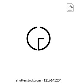 initial AC, CA, A, C Logo template vector illustration