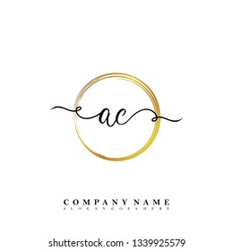 Initial AC handwriting logo