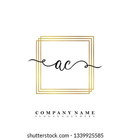 Initial AC handwriting logo