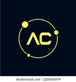 Initial AC Letter Logo Design