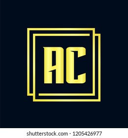 Initial AC Letter Logo Design
