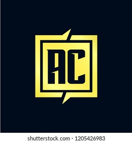 Initial AC Letter Logo Design