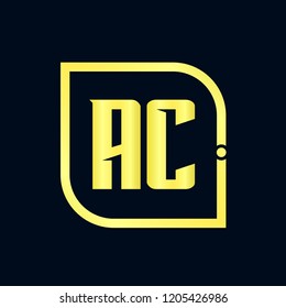 Initial AC Letter Logo Design