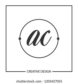 Initial AC Letter Logo Design