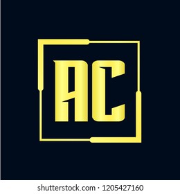 Initial AC Letter Logo Design