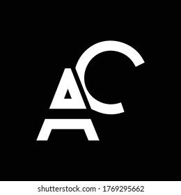 Initial AC Letter Logo Design Modern Business Typography Vector Template. Creative Linked Letter AC Logo Design