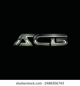 Initial ACB Modern Geometric Business Creative Design Template Logo