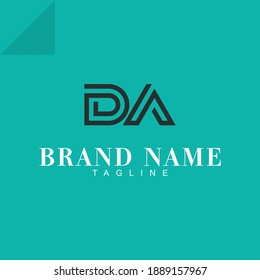 Initial AD DA modern monogram and elegant logo design, Professional Letters Vector Icon Logo on background.