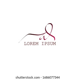 Initial ad handwriting logo vector