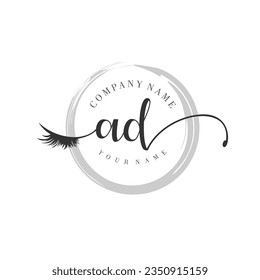 Erstmalige AD-Monogramm-Handschrift für Augen und Wimpern