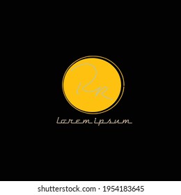 Initial AE beauty monogram and elegant logo design