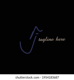 Initial AE beauty monogram and elegant logo design
