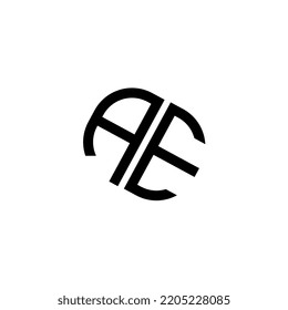 Initial AE Letter Logo With Modern Typography Vector Template. Creative Abstract Letter AE Logo Design
