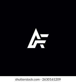 Initial AF FA Letter Logo Design with Modern Minimal Style.