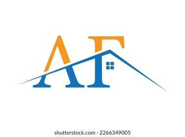 Initial AF Letter logo design, Vector design concept
