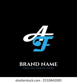 Initial AF Logo Design Vector