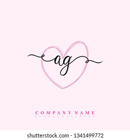 Initial AG handwriting logo