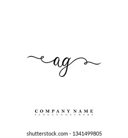 Initial AG handwriting logo
