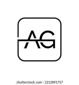 Initial Ag Letter Logo Design Vector Stock Vector (Royalty Free ...