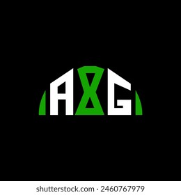 Initial Ag letter logo with trinity mark. Initials typography for business, technology, and real estate brands.