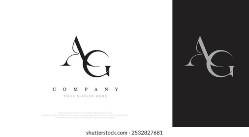 Initial AG Logo Design Vector 