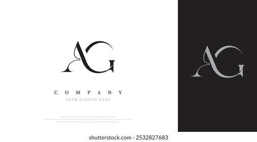 Initial AG Logo Design Vector 