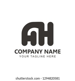 Initial AH logo design