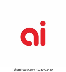 Initial Ai Elegant Simple Logo Icon