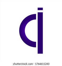 Initial ai elegant simple logo icon
