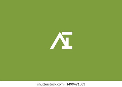 Initial AI IA Letter Logo Design Vector Template. Monogram and Creative Alphabet I A Letters icon Illustration.