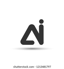 Initial AI Letter Logo Design