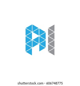initial AI logo design 