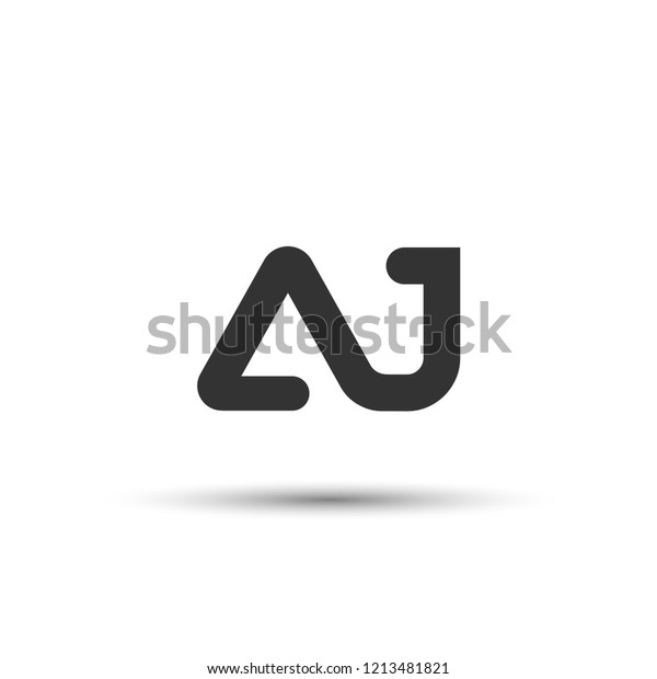 Initial Aj Letter Logo Design Stock Vector Royalty Free 1213481821