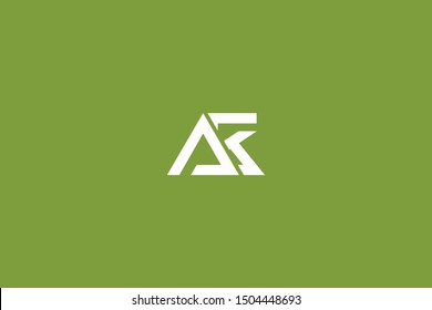 Initial AK KA Letter Logo Design Vector Template. Monogram and Creative Alphabet K A Letters icon Illustration.