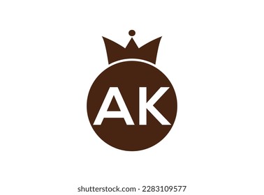 Initial AK Letter logo design, Vector design concept
